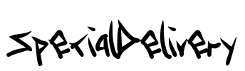 SpecialDelivery Font Image