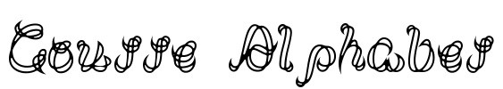 Goutte Alphabet Font Image