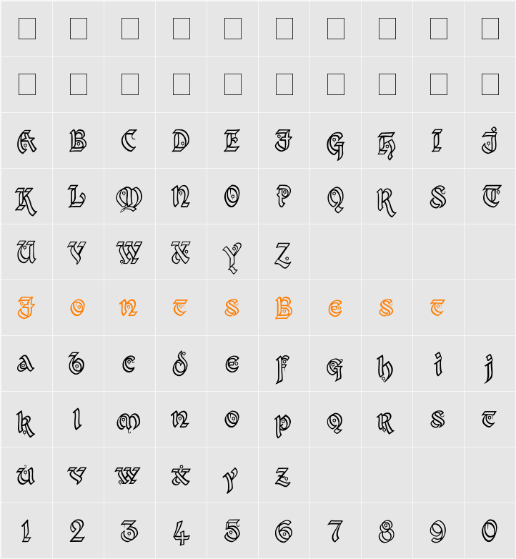 Kingthings Xander Outline Character Map