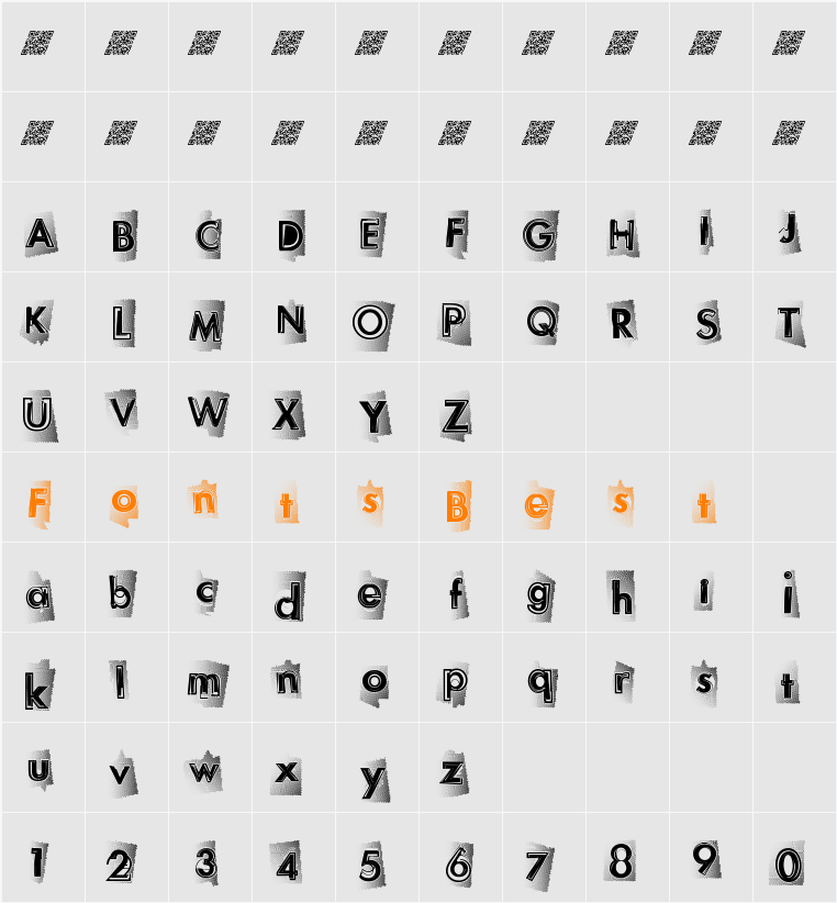 NewHighs Character Map