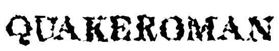 QuakeRoman Font Image
