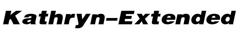 Kathryn-Extended Font Image