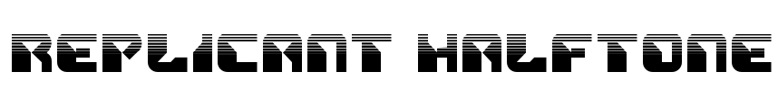 Replicant Halftone Font Image