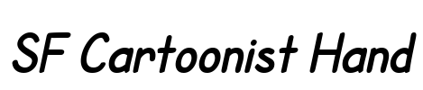 SF Cartoonist Hand Font Image