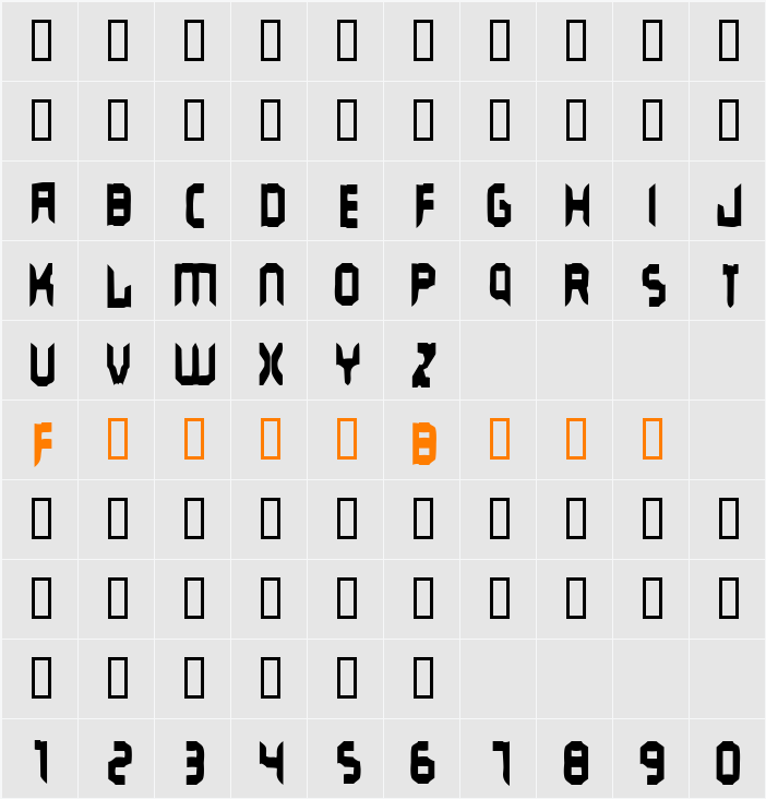 Stun Operator Character Map