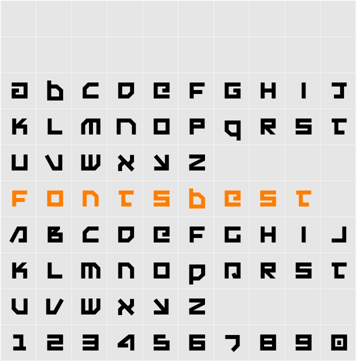 Uno Estado Character Map