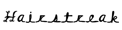 Hairstreak Font Image