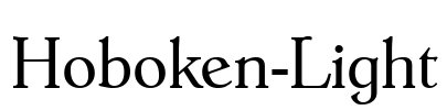Hoboken-Light Font Image