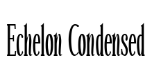 Echelon Condensed Font Image