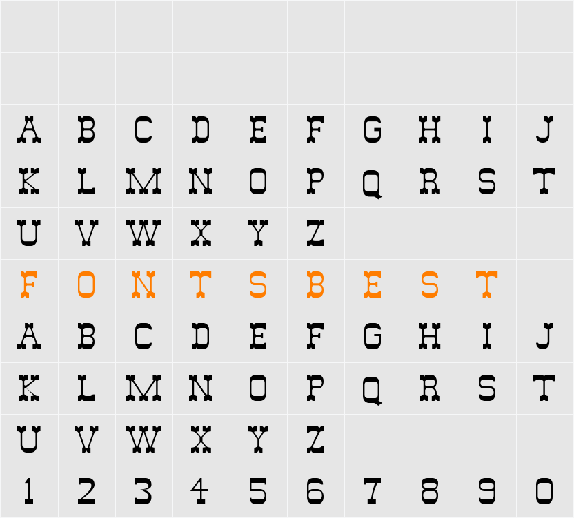 DryGulchFLF Character Map
