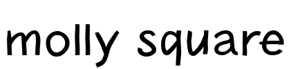 molly square Font Image