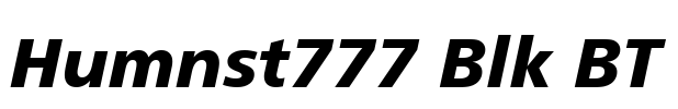 Humnst777 Blk BT