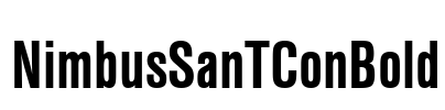 NimbusSanTConBold Font Image