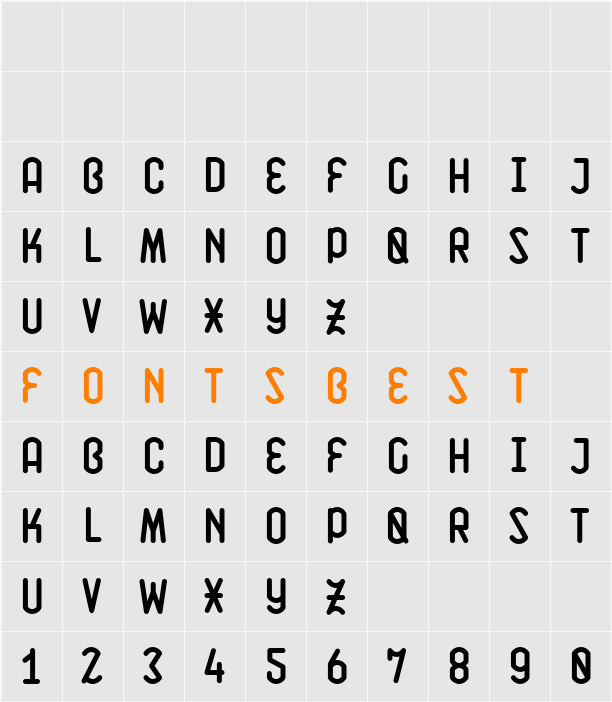 K141 Character Map