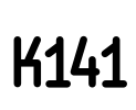 K141 Font Image