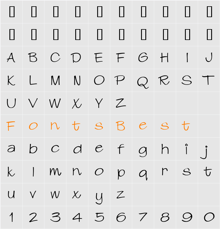 Swing reg. Character Map