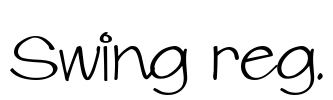 Swing reg. Font Image