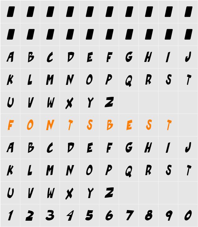 Roof runners active Character Map