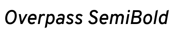 Overpass SemiBold
