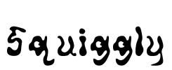 Squiggly Font Image