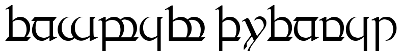 Tengwar Quenya-1 Font Image