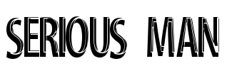 Serious Man Font Image