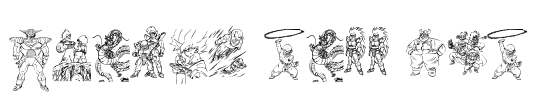 Dragon ball tfb Font Image