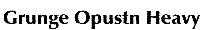 Grunge Opustn Heavy