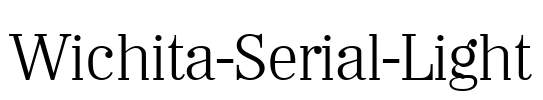 Wichita-Serial-Light Font Image