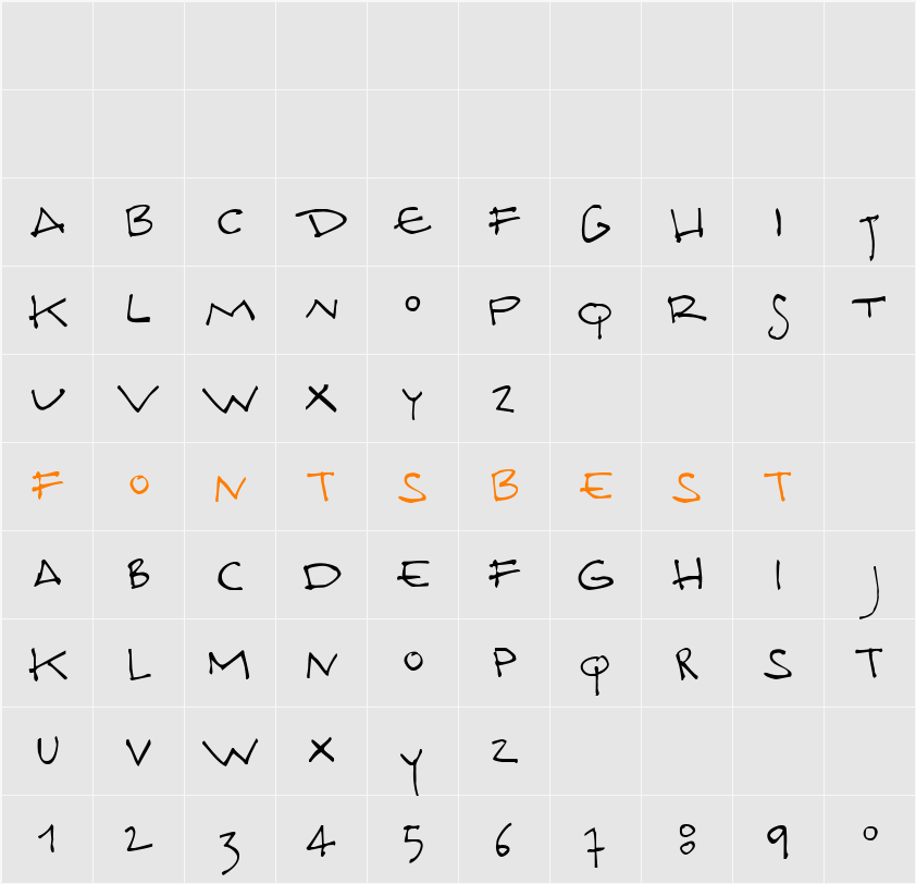Docporn Character Map
