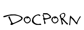 Docporn Font Image