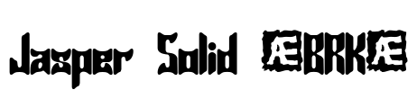 Jasper Solid (BRK) Font Image