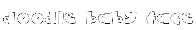 Doodle Baby Face Font Image