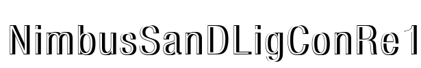 NimbusSanDLigConRe1 Font Image