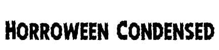 Horroween Condensed Font Image
