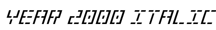 Year 2000 Italic