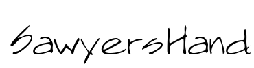 SawyersHand Font Image