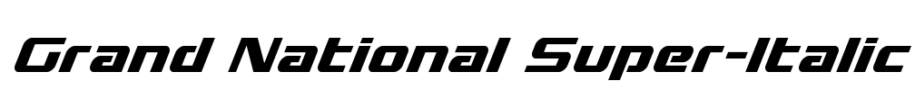 Grand National Super-Italic