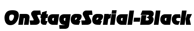 OnStageSerial-Black Font Image