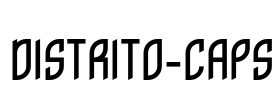 Distrito-CAPS Font Image