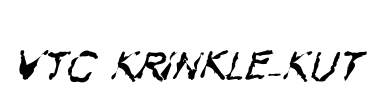 VTC Krinkle-Kut Font Image