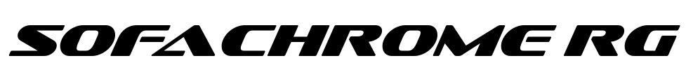Sofachrome Rg Font Image
