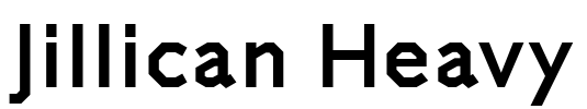 Jillican Heavy Font Image