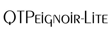 QTPeignoir-Lite Font Image