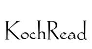 KochRead Font Image