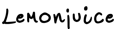 Lemonjuice Font Image