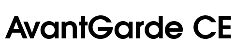 AvantGarde CE Font Image