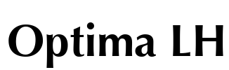 Optima LH Font Image
