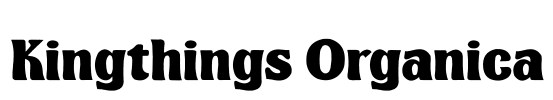 Kingthings Organica Font Image