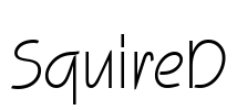 SquireD Font Image